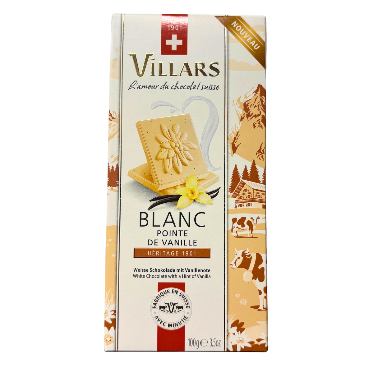 Villars - White Chocolate with Vanilla 100g