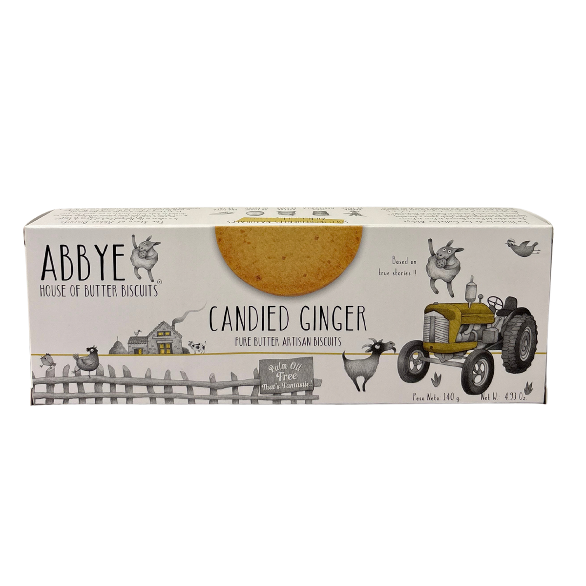 Abbye - Candied Ginger Pure Butter Biscuit 140g