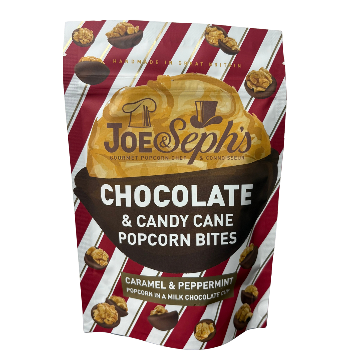 Joe & Seph's - Chocolate Candy Cane Popcorn Bites 63g