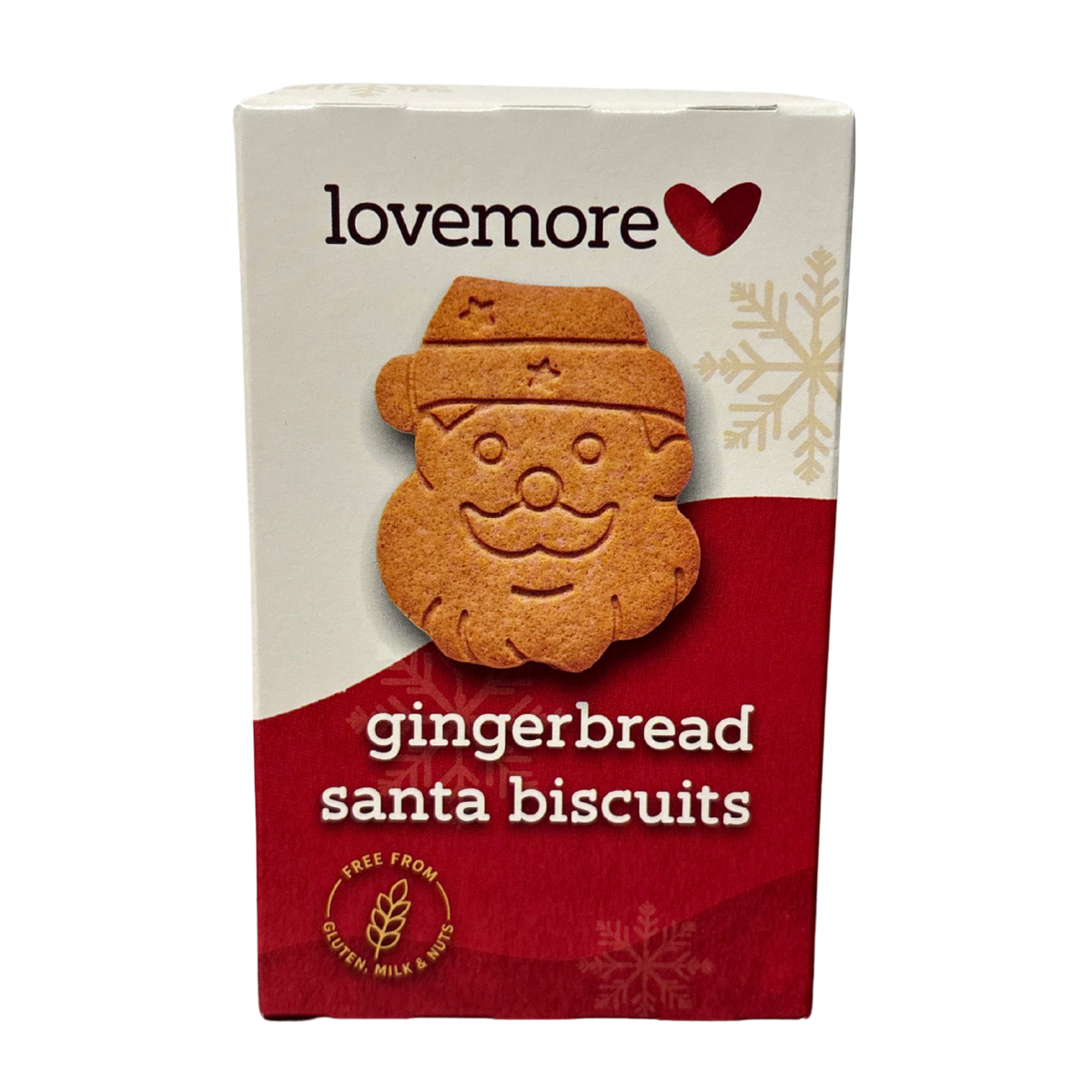 Lovemore - Gluten Free Gingerbread Santa Biscuit 195g