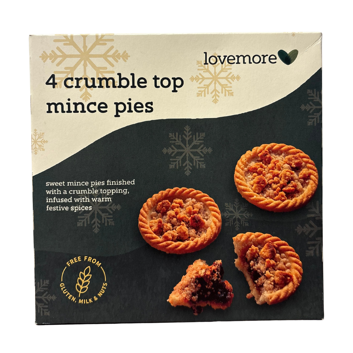 Lovemore - Gluten Free Crumble Mince Pie 4 pack