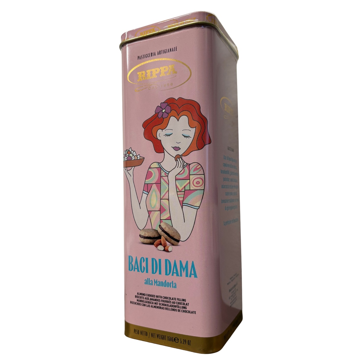 Rippa - Almond Baci Di Dama Gift Tin 150g