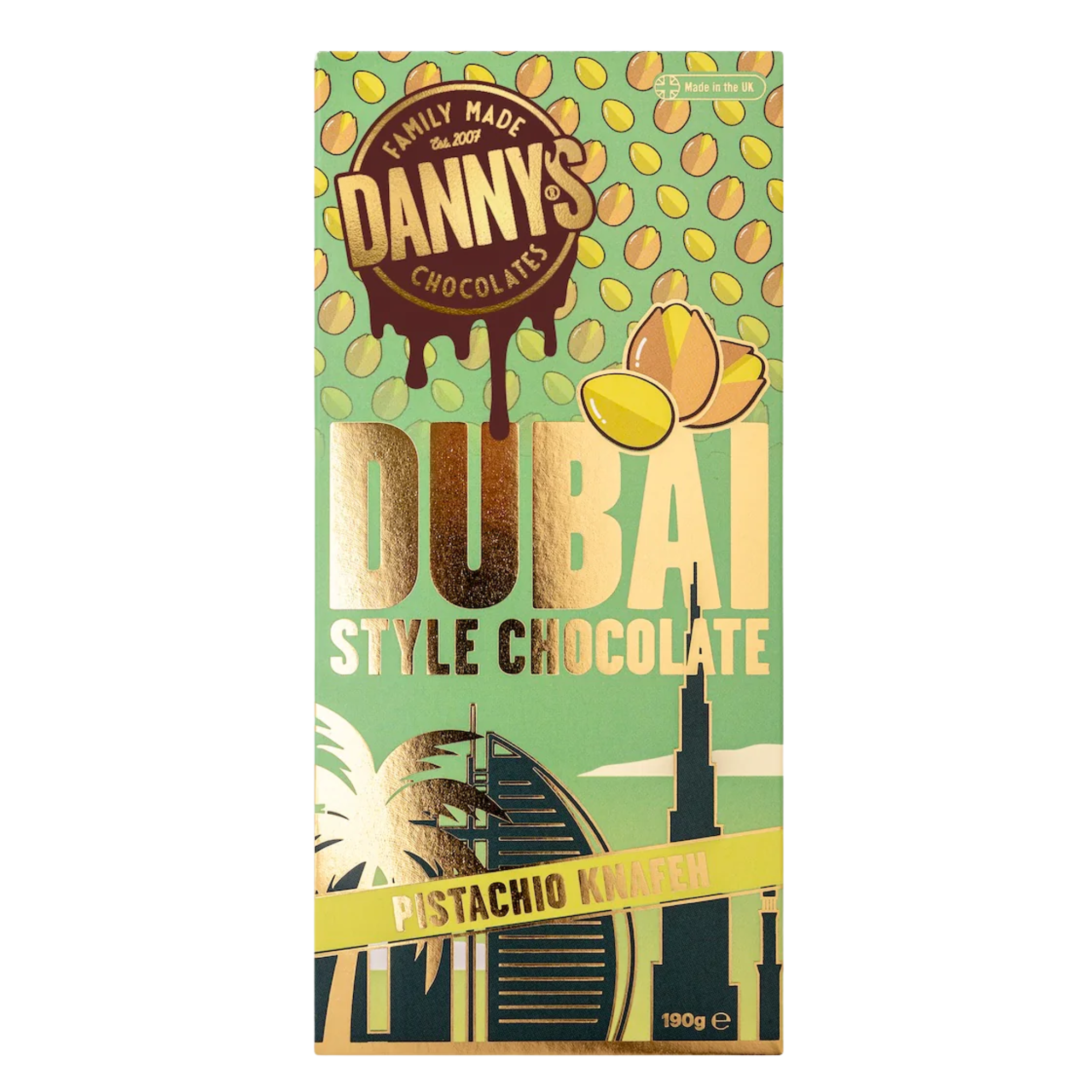 Danny Dubai Pistachio Knafen Bar 190g