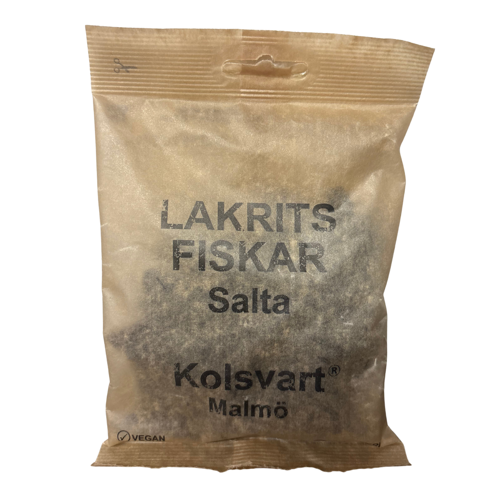 Kolsvart Salty Fish Shaped Liquorice 120g