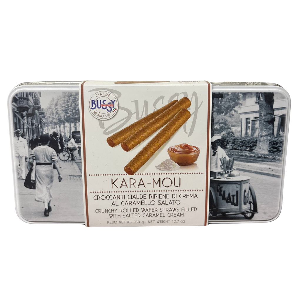 Bussy Kara-Mou Salted Caramel Wafer Tin 360g