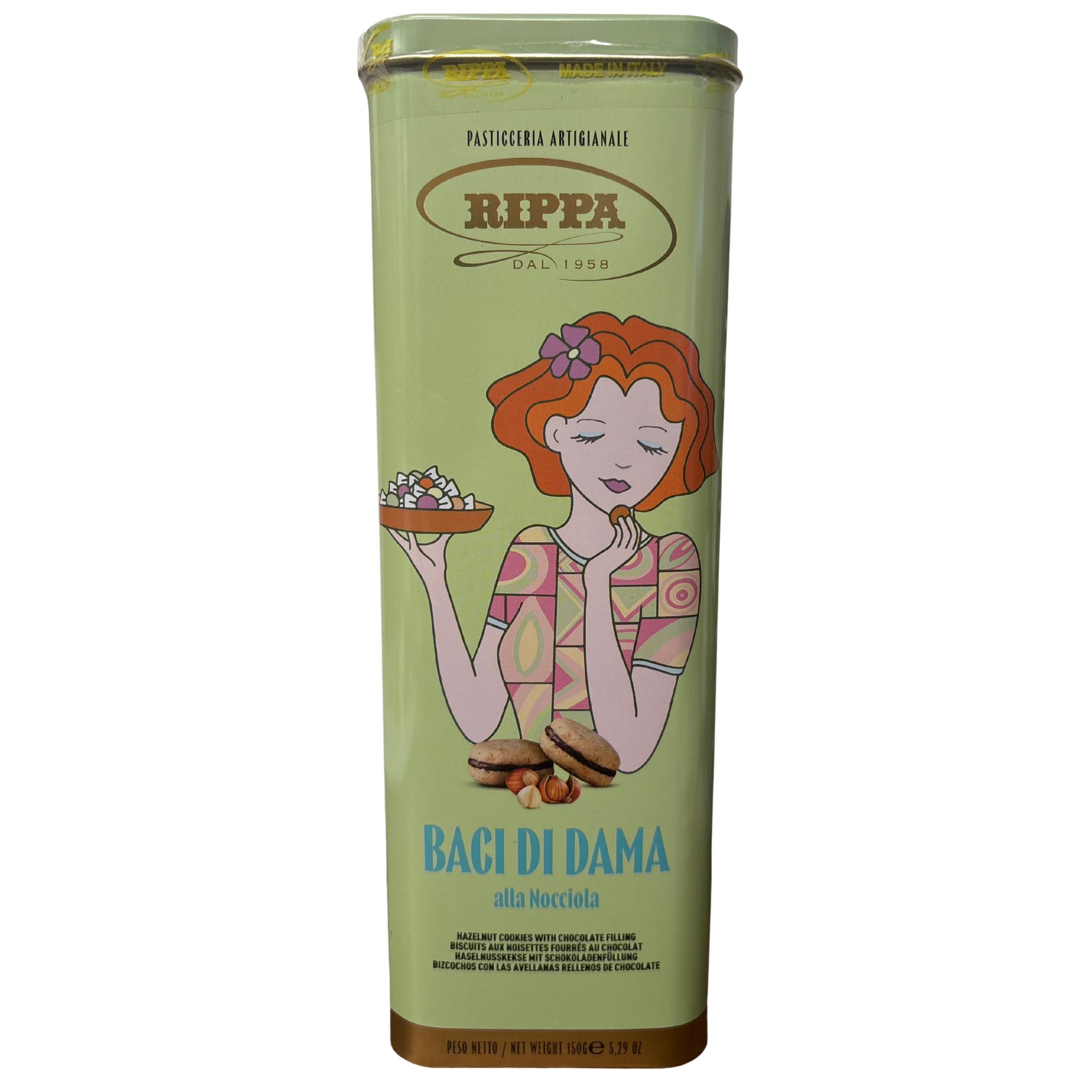 Rippa Hazelnut Baci in A Gift Tin 150g