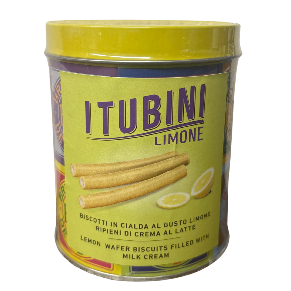 Bussy Lemon Wafer Tubes Gift Tin 280g