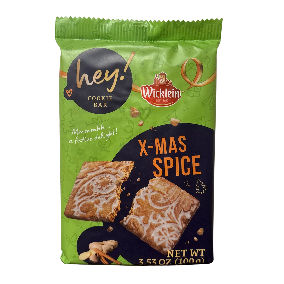 Wicklein - Xmas Spice Gingerbread Biscuit Bar 100g