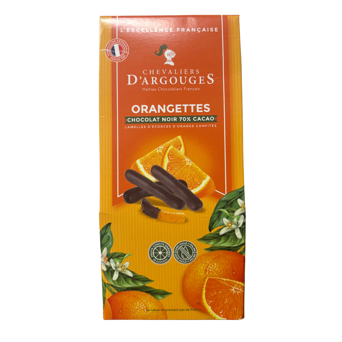 Chevaliers - Dark Chocolate Candied Orange Peel 160g