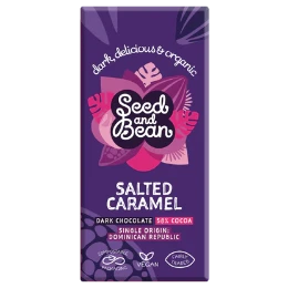 Seed & Bean Dark Chocolate & Salted Caramel Bar 75g