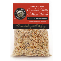 Shropshire & Spice Crushed Chilli & Herb Ciabatta Breadcrumbs 100g