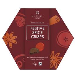 Whitakers Dark Festive Spice crisps 165g