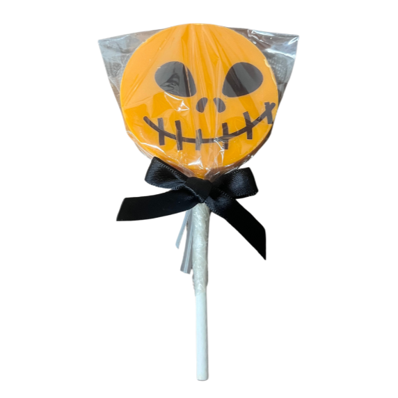 Fright Night Orange Choc Lollies