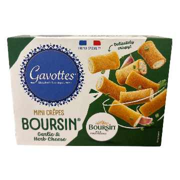 Gavottes Mini Crepes with Boursin 80g