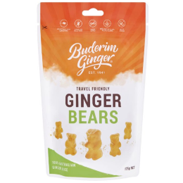 Buderim Chewy Ginger Bears 175g