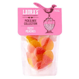 Lauras Fizzy Peaches 148g