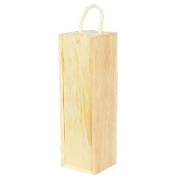 One Bottle Pine Wooden Wine Box