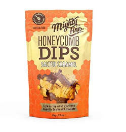 Mighty Fine Salted Caramel Honeycomb Dips
