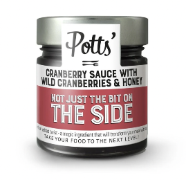 Potts Cranberry Sauce with Honey 225g