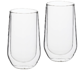 LX Double Walled Highball Glasses 2PK