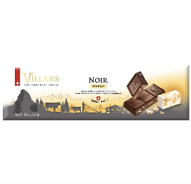 Villars Dark Chocolate with Nougat 300g