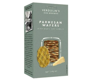Verduijn's Parmesan Wafers with Basil & Garlic 75g
