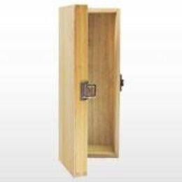 Single Bottle Hinged Wooden Box